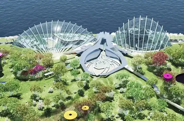 Проект развития крупнейшей в мире зоны климат-контроля от британских архитекторов в Сингапуре