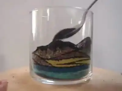 Песочные картины в стакане