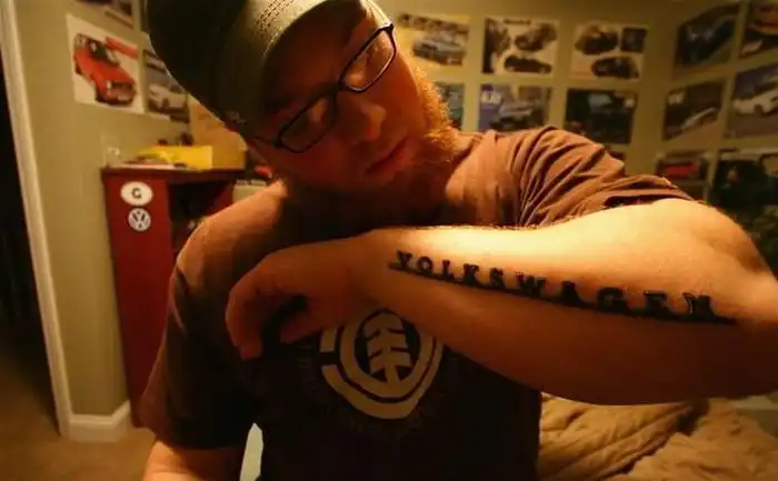 Татуировки в честь автомобиля Volkswagen