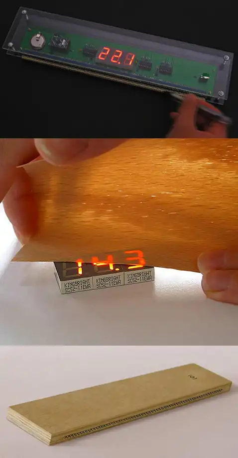 Студенты сделали деревянную линейку электронной