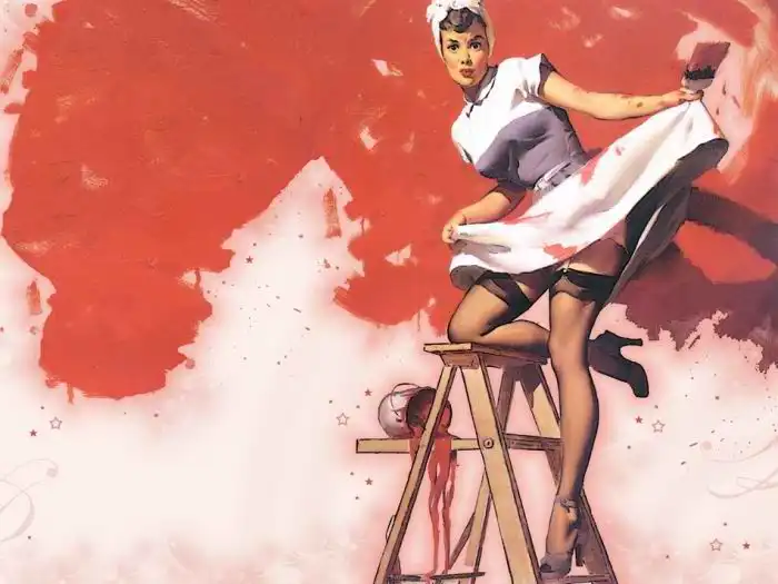 Классные рисунки идеальных девушек в стиле Пин-ап