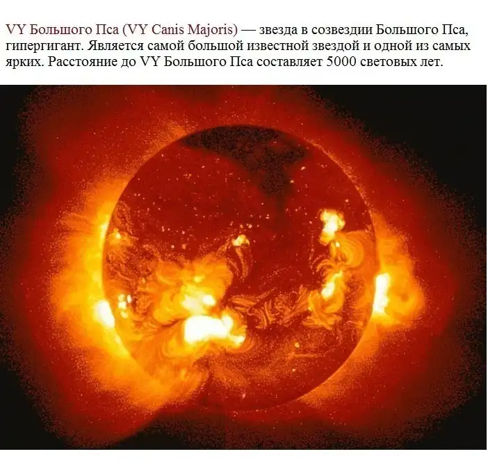 Самая большая звезда