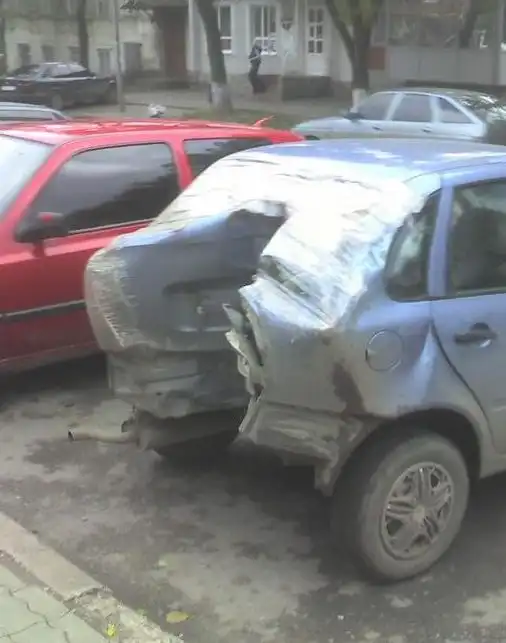 Лада Калина после аварии