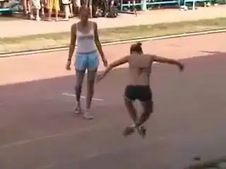 Футбэг фристайл от девушки