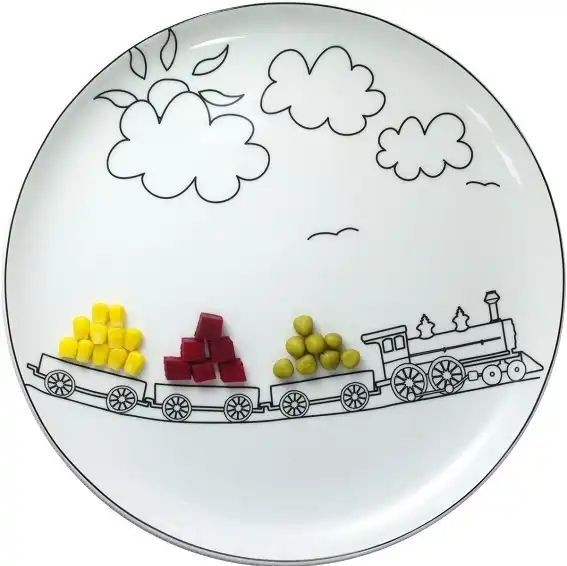 Тарелки с рисунками транспорта (7 картинок)