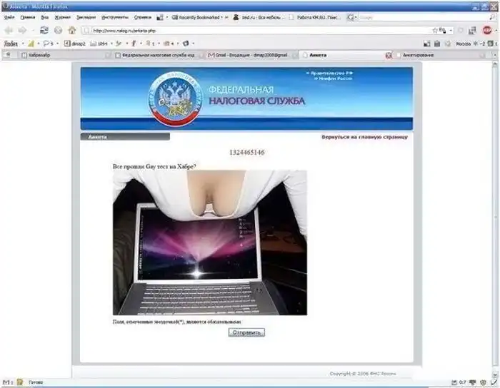 Надругательство над сайтом ФНС
