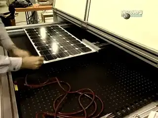 Производство солнечных батарей.