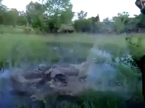 Как не надо кататься на тарзанке