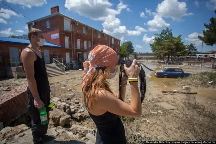 Последствия наводнения в Крымске