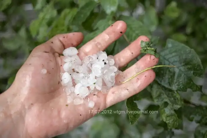 Неожиданный град в Екатеринбурге