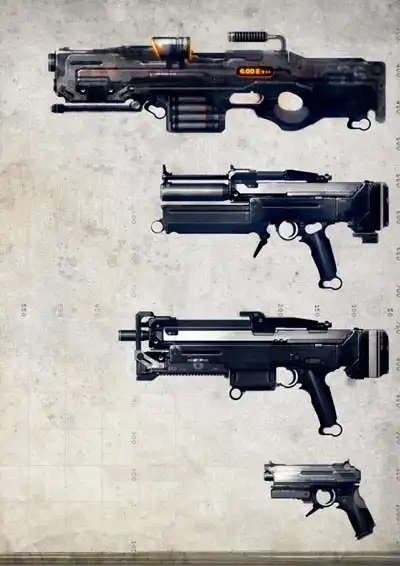 Sci-Fi оружие Axel Torvenius (68 шт.)