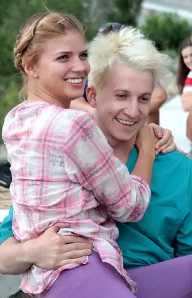 На съемках Кавказской-пленницы-2