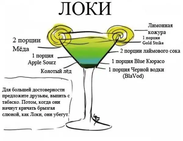 Прикольные коктейли в стиле "Мстителей"