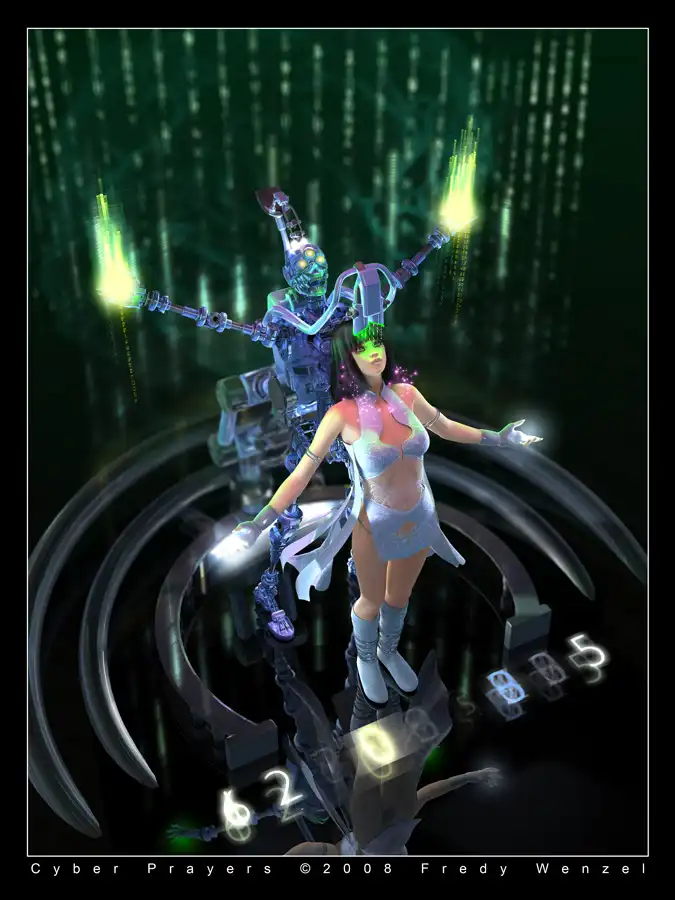 Sci-Fi арт художника Fredy Wenzel (103 работы) [ню]