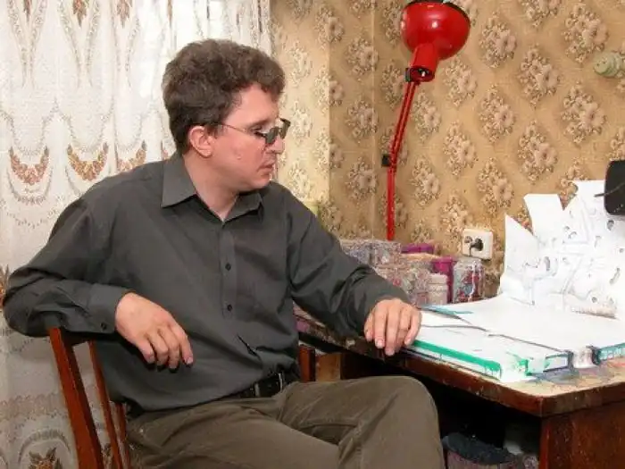 Слепой художник из Харькова