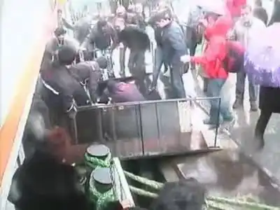 Жесткий случай при разгрузке парома