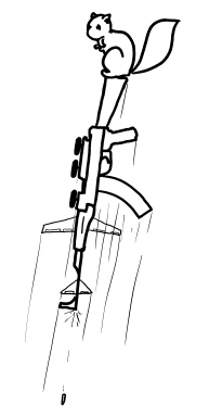 Реактивный ранец из пулемётов. What If?