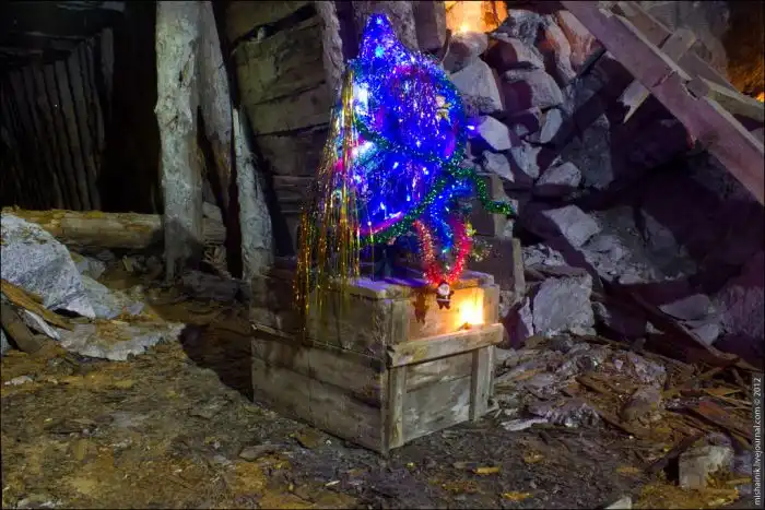 Новый Год в заброшенной шахте