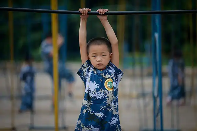 Детский учебный лагерь в Китае