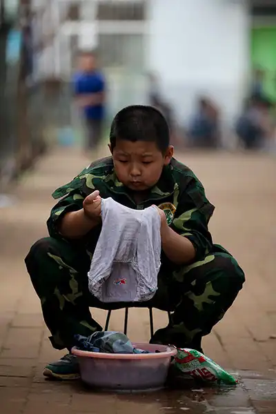 Детский учебный лагерь в Китае