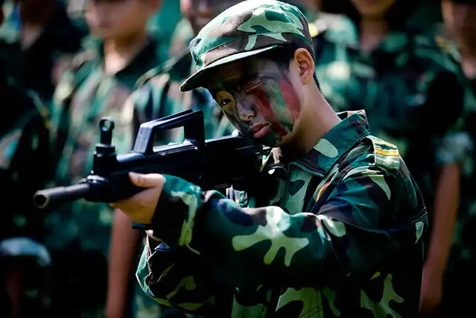 Детский учебный лагерь в Китае