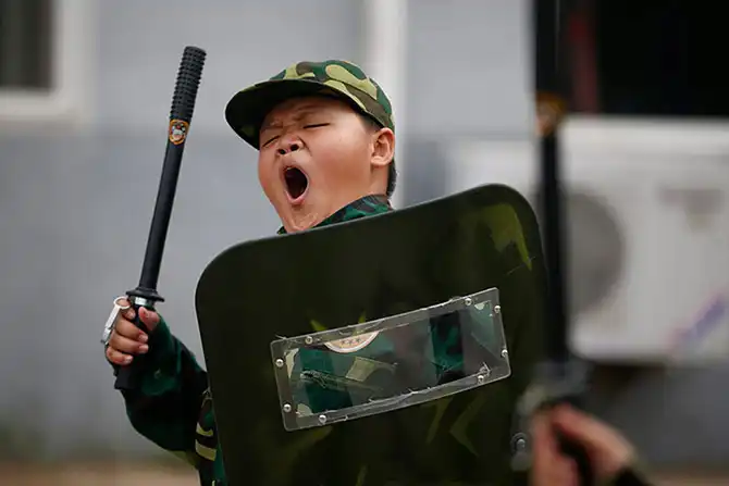 Детский учебный лагерь в Китае