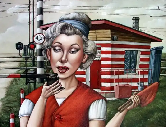 Картины Анжелы Джерих - сюжеты, близкие только для русскому человеку