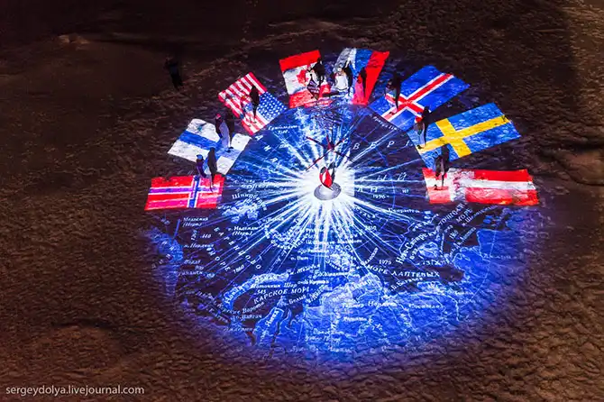 Как прошла эстафета Олимпийского огня на Северном полюсе