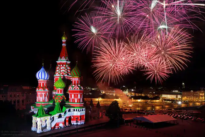 Виды со Спасской башни Московского Кремля