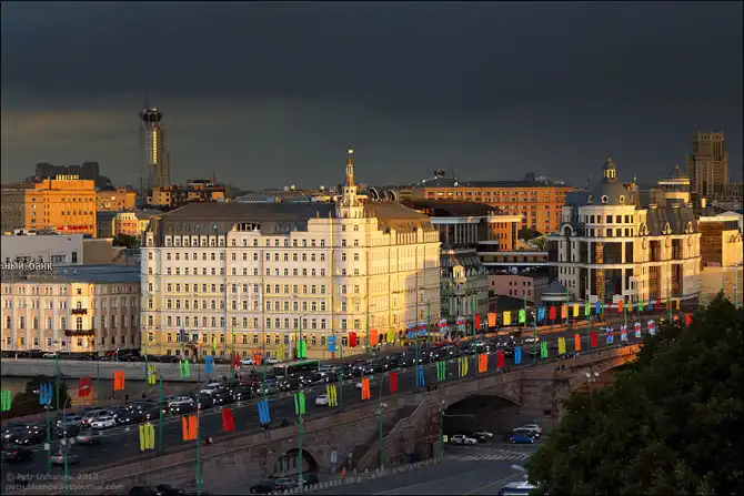 Виды со Спасской башни Московского Кремля