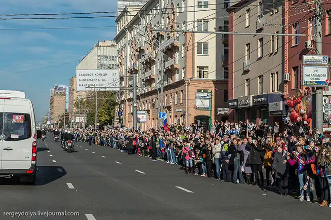 Путь Олимпийского огня из Греции в Москву