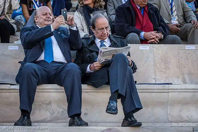 Путь Олимпийского огня из Греции в Москву