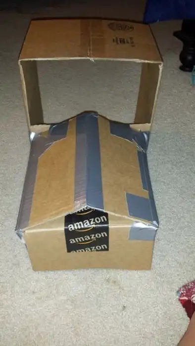 Крутой костюм на хэллоуин из обычной коробки