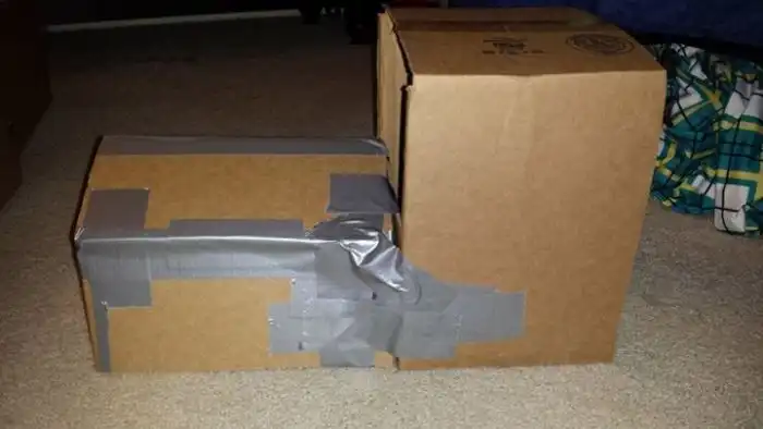 Крутой костюм на хэллоуин из обычной коробки