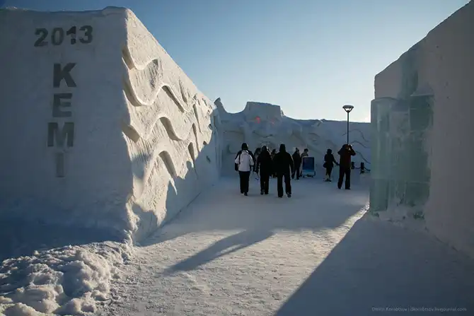 Путешествие по снежному замку в Кеми