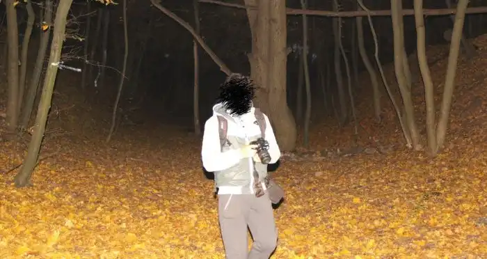 Пугающий кадр во время прогулки на Лысой горе