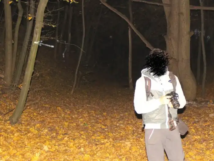 Пугающий кадр во время прогулки на Лысой горе