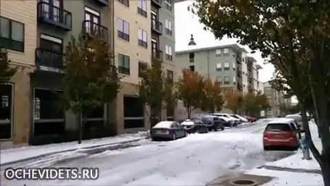 Неожиданный "подарок " с крыши