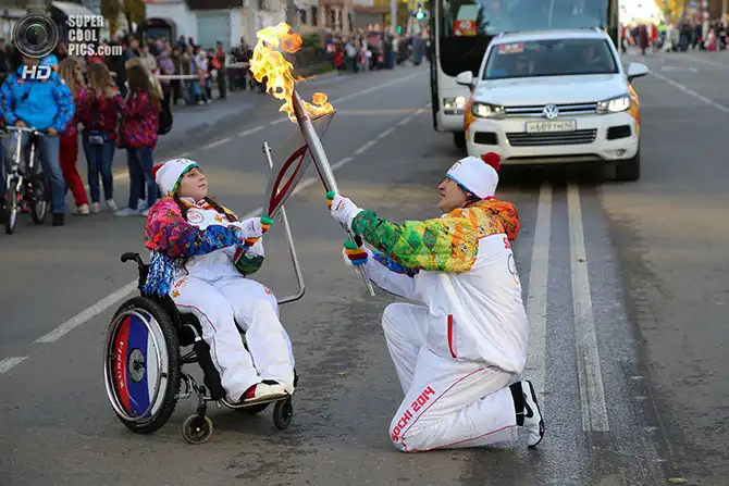 Эстафета олимпийского огня «Сочи-2014»