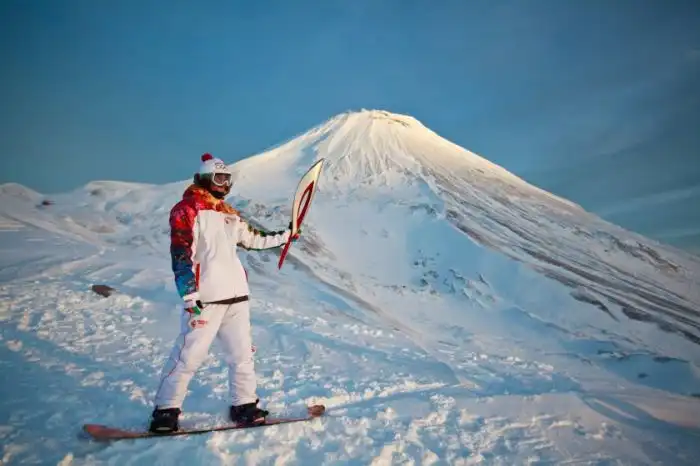 Интересные моменты путешествия Олимпийского огня 2014