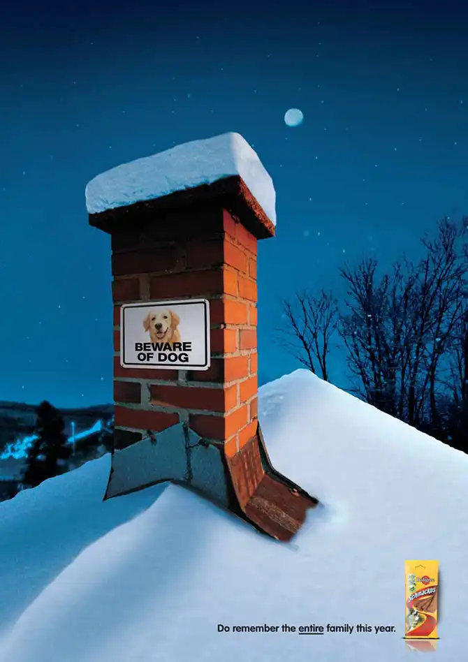 Реклама по-новогоднему