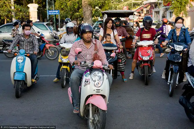 Камбоджа. По улицам Пномпеня