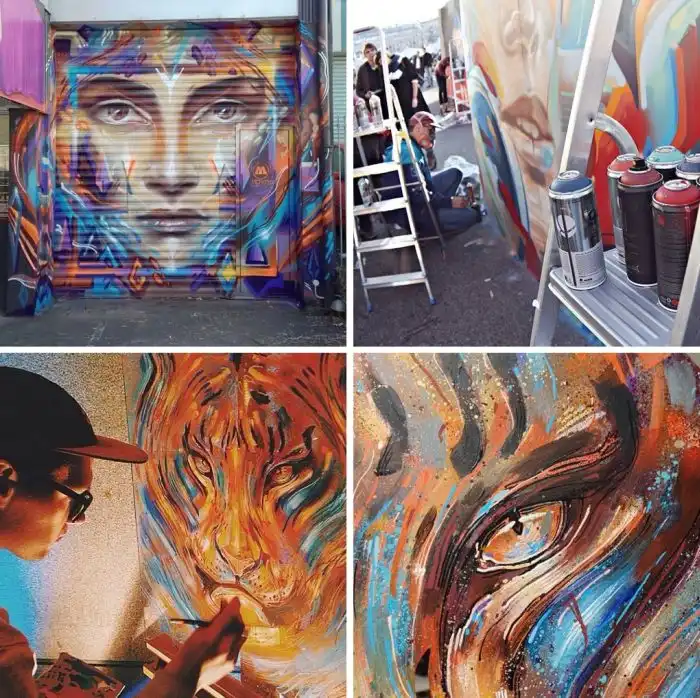 Фотографии из соц профилей российских граффити-художников