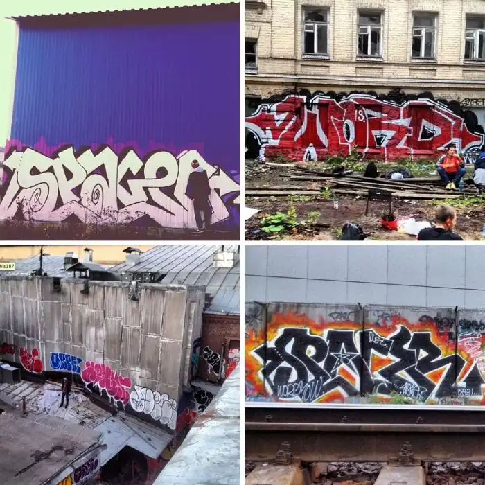 Фотографии из соц профилей российских граффити-художников