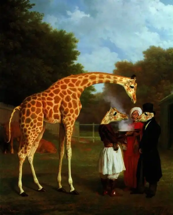 Жирафная фотожаба