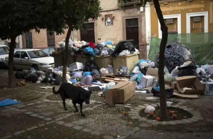 Вонючая забастовка мусорщиков