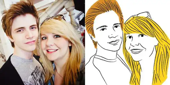 Что будет, если попросить незнакомца перерисовать фото с вашей странички на Facebook