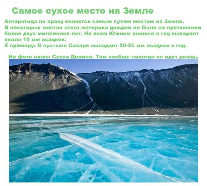 Интересные факты об Антарктиде