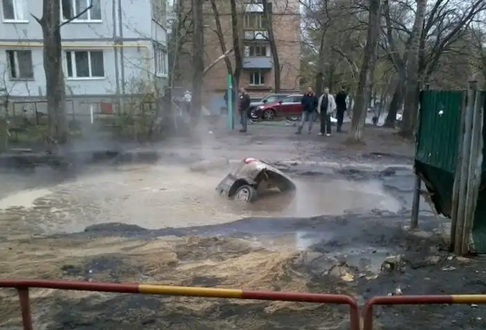 В Самаре Лада Калина попала прямо в ад