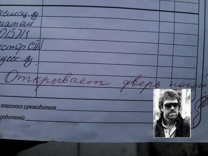 Смешные замечания в школьных дневниках